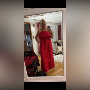Calzedonia Strapless Red Dress